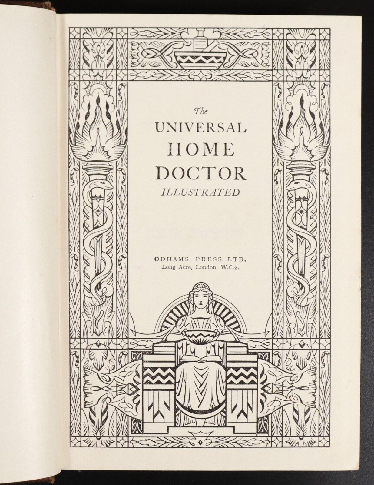 c1950 The Universal Home Doctor Illustrated Vintage Medical Reference Book Odham - 0