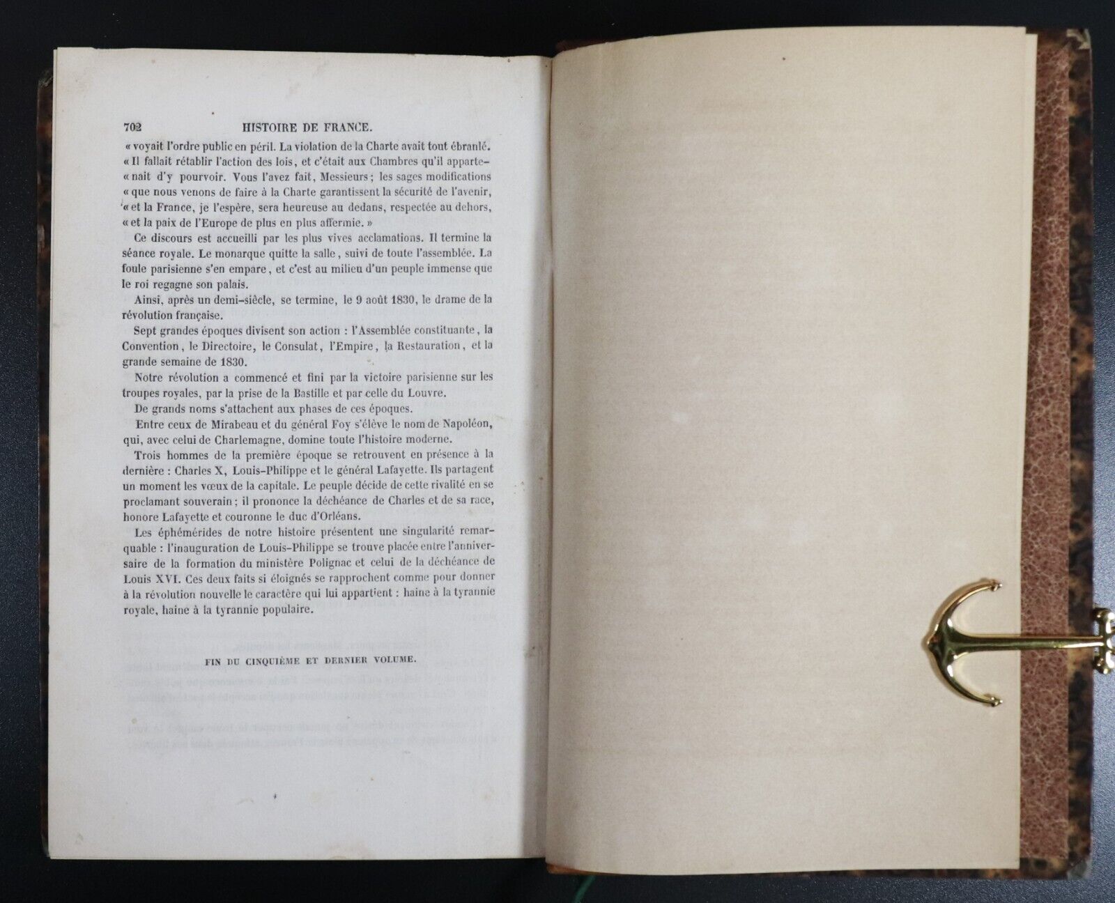 1844 Histoire De France by M. De Norvins Antiquarian French History Book
