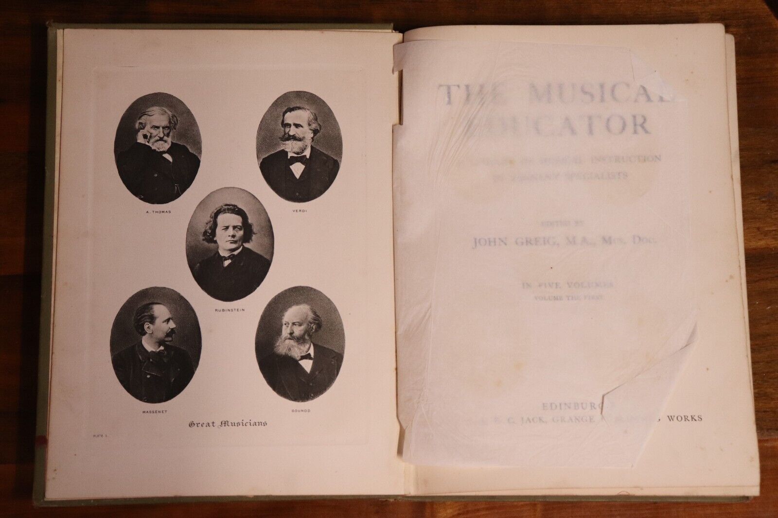 c1895 3vol The Musical Educator Antique Classical Music Reference Books