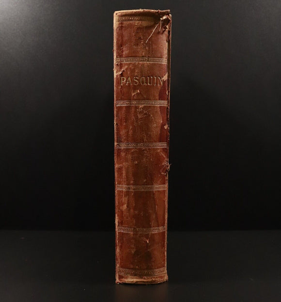 1882 Pasquin Newspaper Antiquarian South Australian News Journal Book 1867-1869