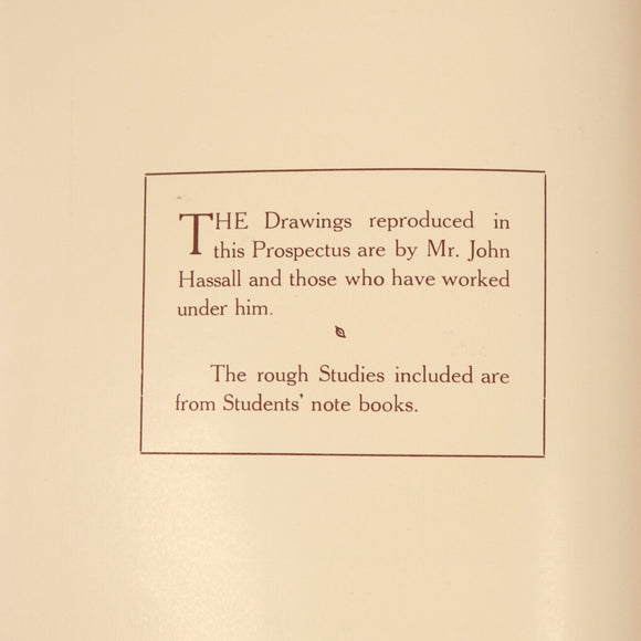1919 The John Hassall Correspondence Art School Antique Art Magazine Book