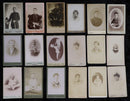 Collection of 18 Victorian Era French Studio Portrait Photographs-1