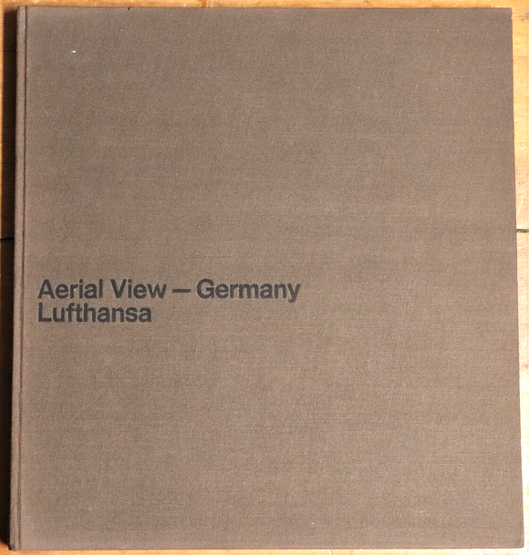 1969 Aerial View Germany Lufthansa Vintage German Photo History Book Sass Aicher