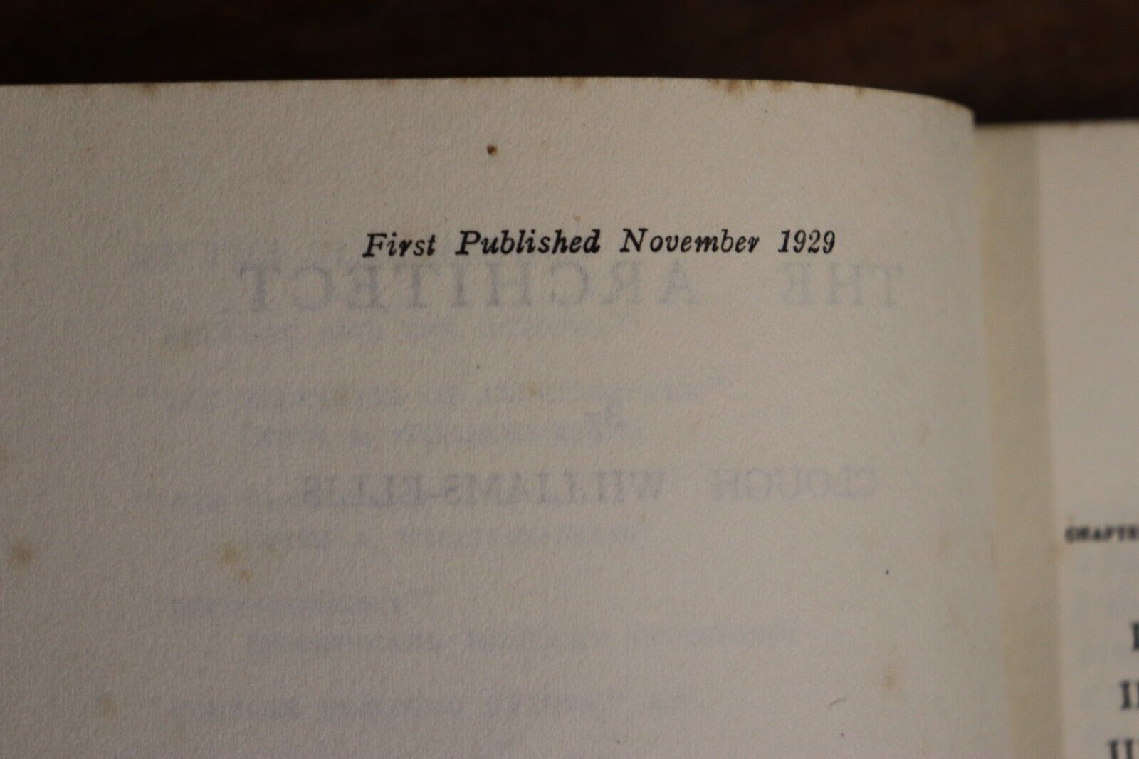 1929 The Architect by Clough Williams-Ellis 1st Ed. Antique Architecture Book