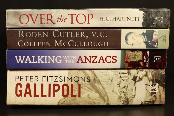 Collection Of Anzac Gallipoli Military History Books Incl Peter Fitzsimons etc
