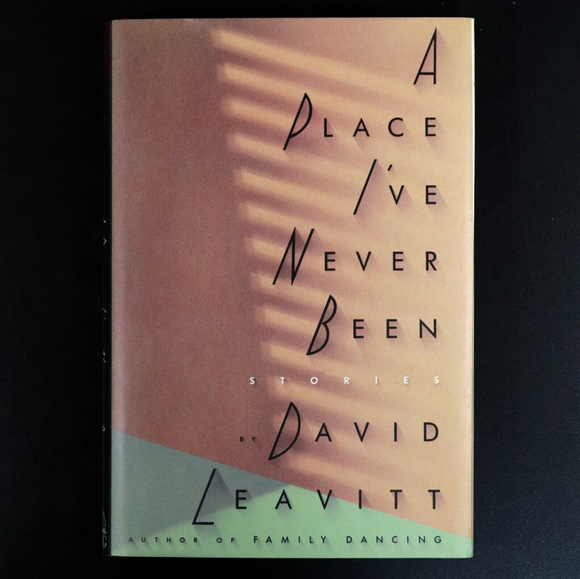 1990 A Place I've Never Been by David Leavitt 1st Edition American Fiction Book