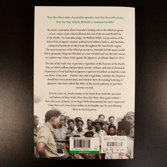 2018 Stern Justice Pacific War Crimes Trials A. Wakeling Military History Book