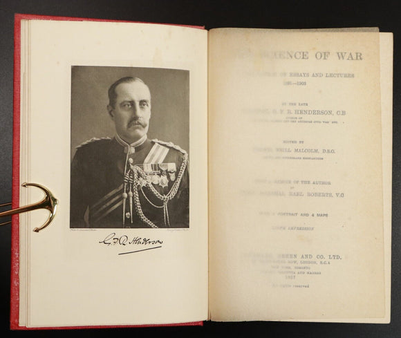 1927 The Science Of War by Colonel G.F.R Henderson Antique Military History Book