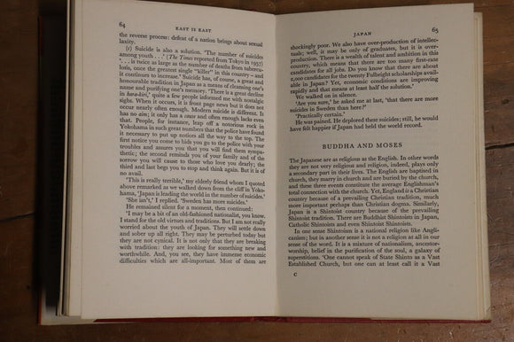 1958 East Is East by George Mikes Western vs Eastern Cultures History Book