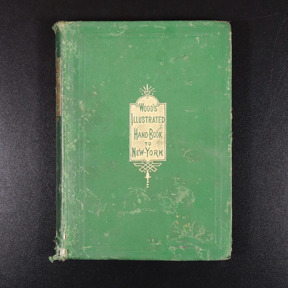 1873 Wood's Illustrated Hand-Book To New York Antiquarian USA Travel Guide