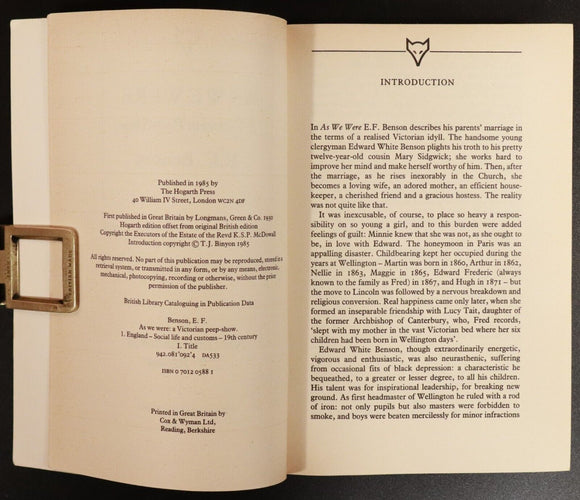 1985 The Works Of E.F. Benson 9 Book Bundle Make Way For Lucia As We Were