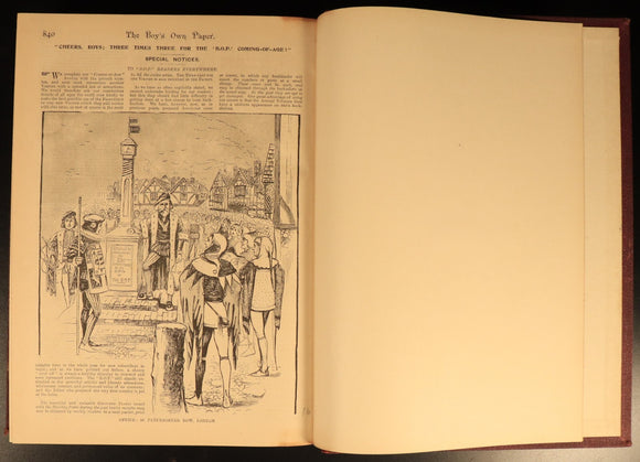 The Boys Own Annual 1898-99 Antique British Illustrated Boys Book Boys Own Paper