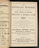 1900 Australian Handbook Directory Business Guide Antiquarian Reference Book-5