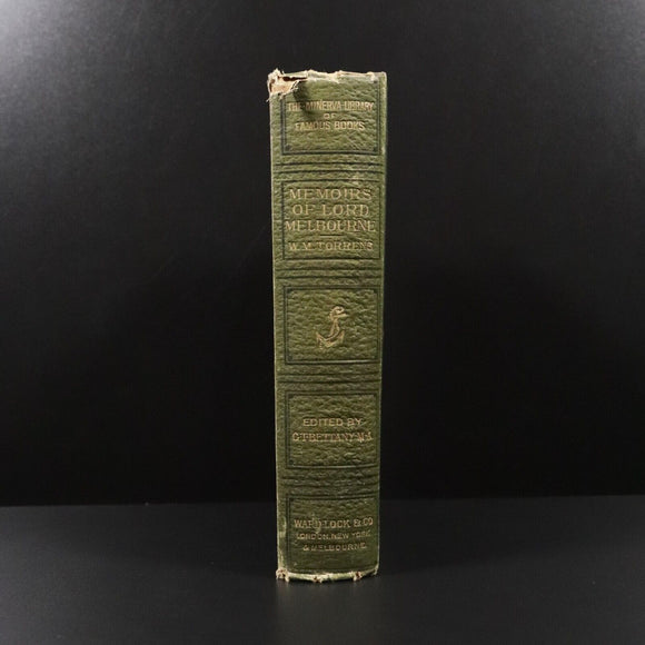 1890 Memoirs Of William Lamb 2nd Viscount Melbourne Antique British History Book