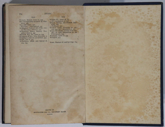 1889 The Life & Letters Of Lord Macaulay Antique British History Book