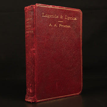 1892 Legends & Lyrics by Adelaide Anne Procter Antique British Poetry Book