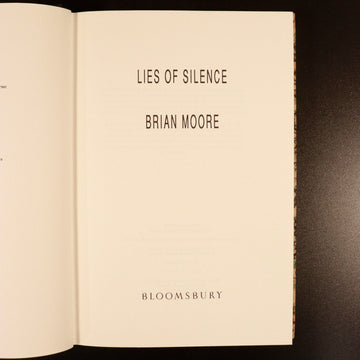 1990 Lies Of Silence Brian Moore Irish Fiction Book Limited Edition Signed - 0