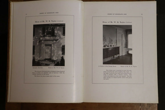 1921 Dalzell's Homes Of Moderate Size 1st Ed Antique American Architecture Book