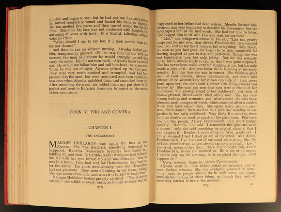 1945 The Brothers Karamazov by Fyodor Dostoevsky Antique Russian Literature Book