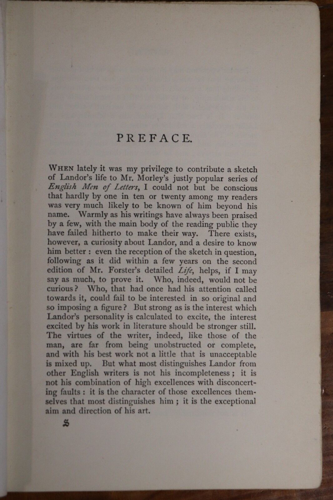 1889 The Writings Of Walter Savage Landor Antique Literature & Poetry Book