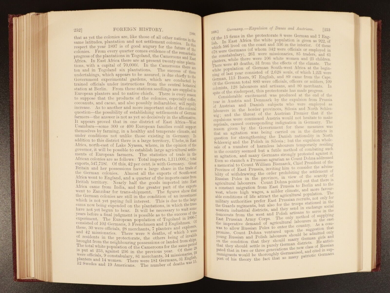 1899 The Annual Register For The Year 1898 Antique British History Book