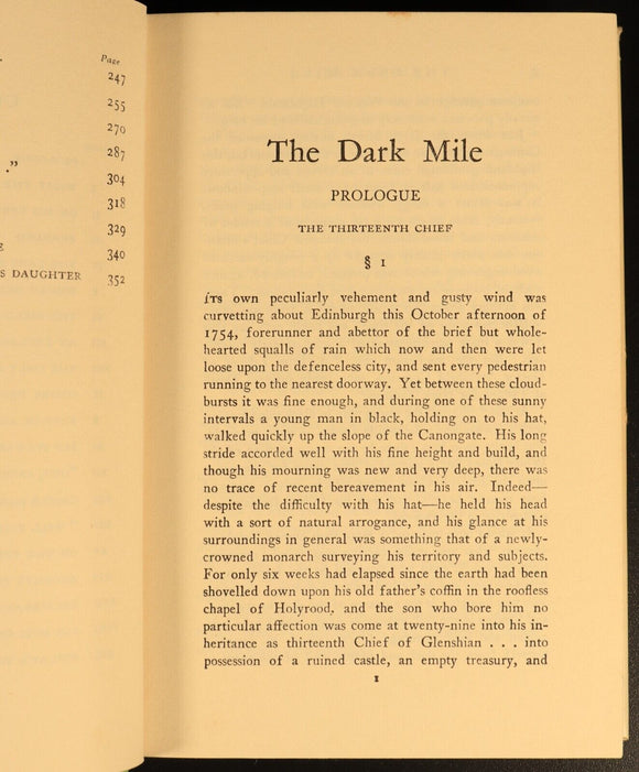 The Dark Mile by D.K. Broster 1930 Antique British Fiction Book Early Edition