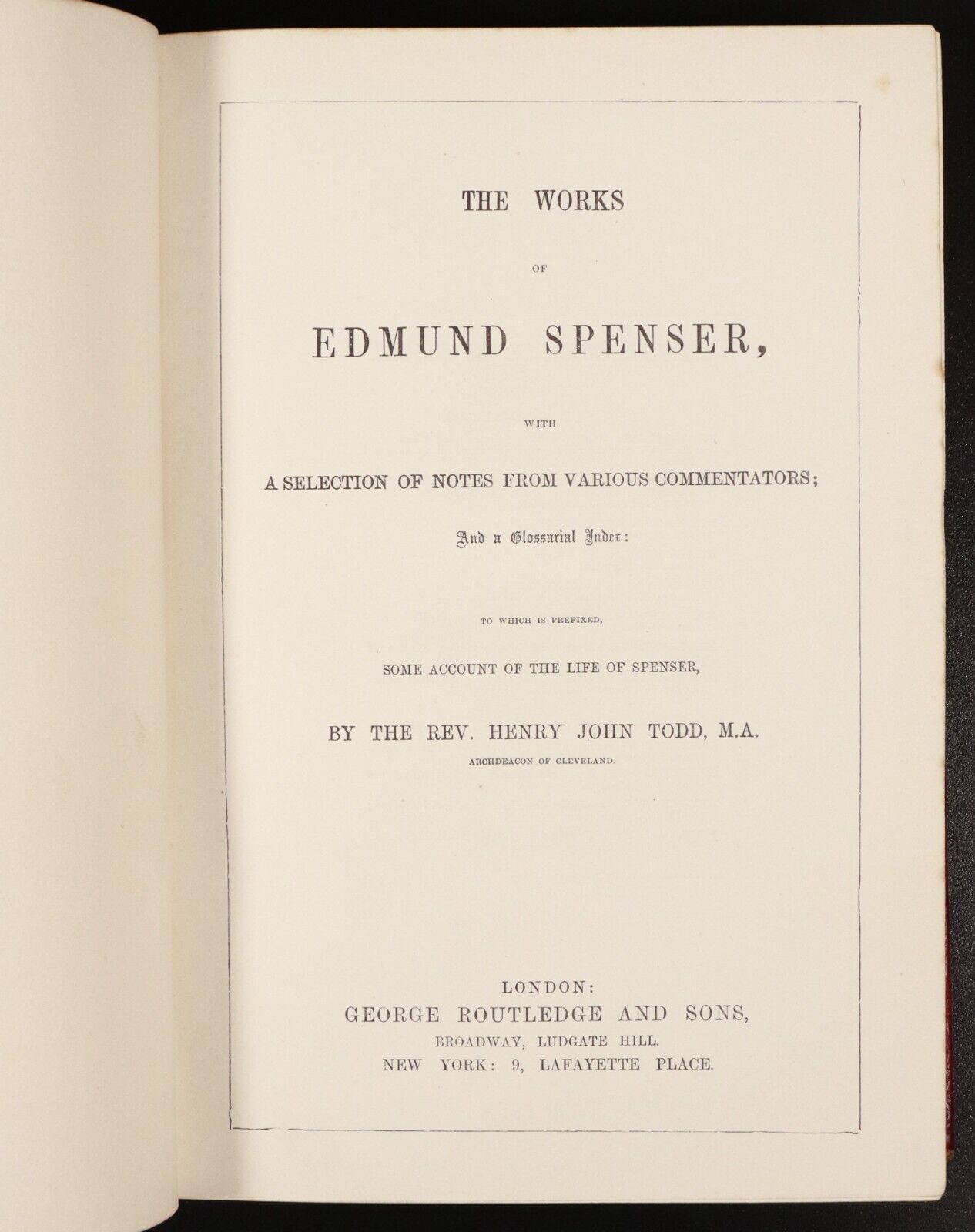 c1890 The Works Of Edmund Spenser The Faery Queene Antique British Poetry Book