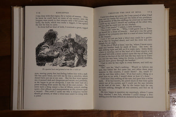 1960 Kidnapped by Robert Louis Stevenson Illustrated Classic Fiction Book