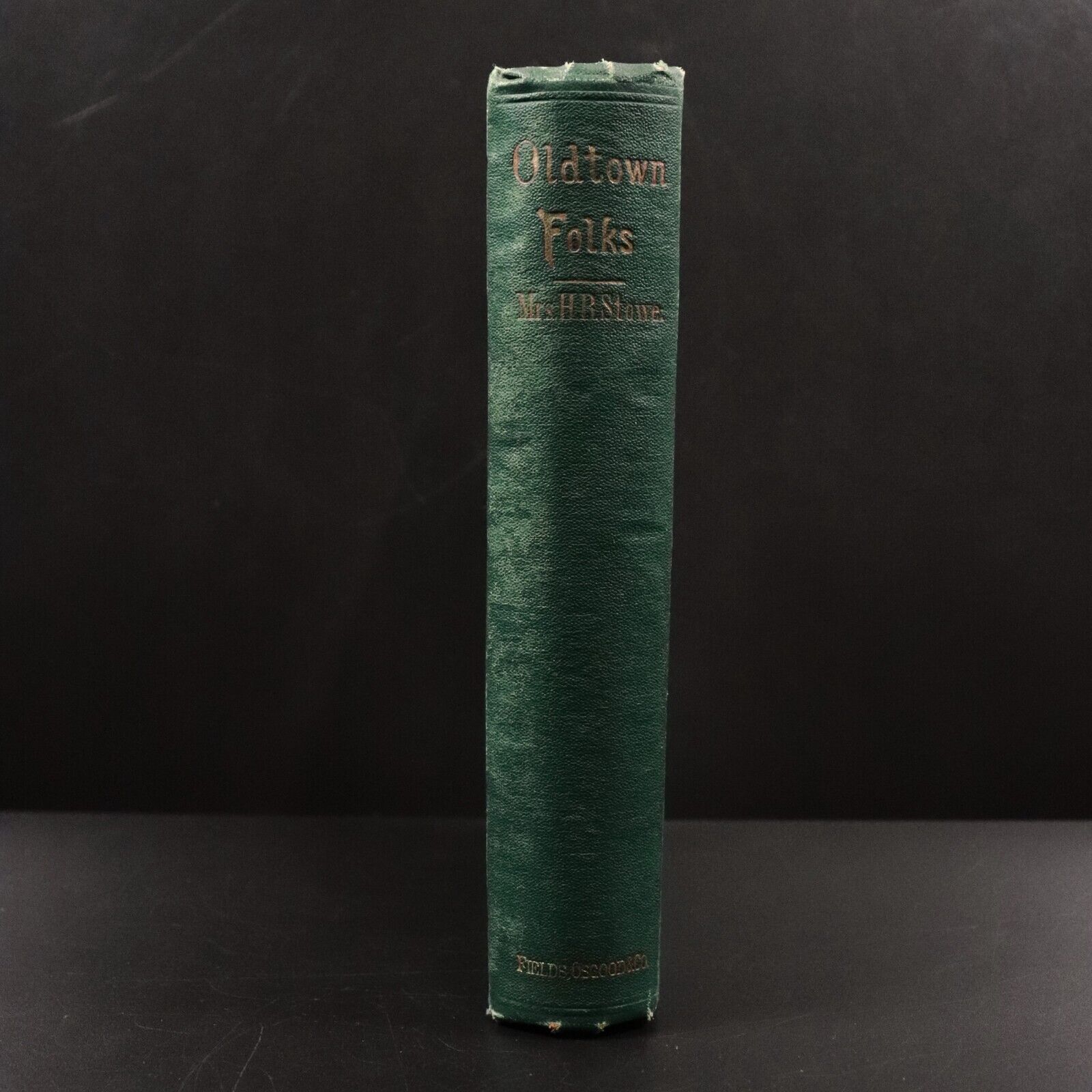 1869 Old Town Folks by Harriet Beecher Stowe Antique Fiction Book 1st Edition