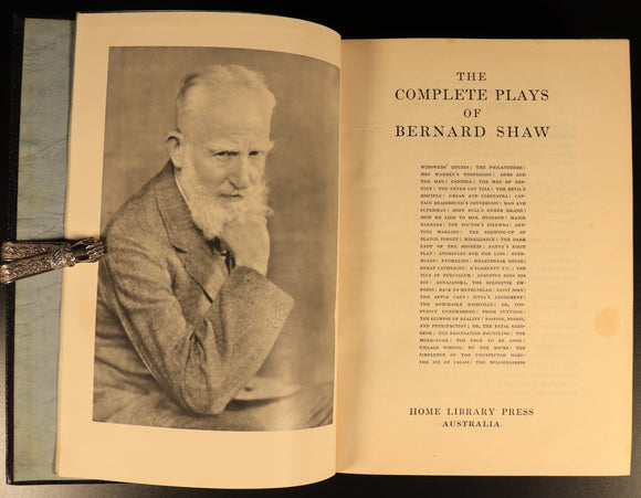 The Complete Plays Of Bernard Shaw c1950 1st Ed. British Drama Theatre Book