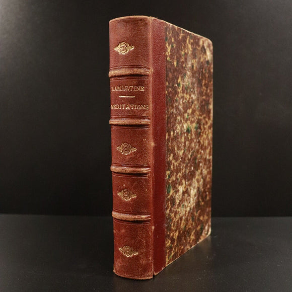 1853 Nouvelles Meditations Poetiques by M De Lamartine Antiquarian Book