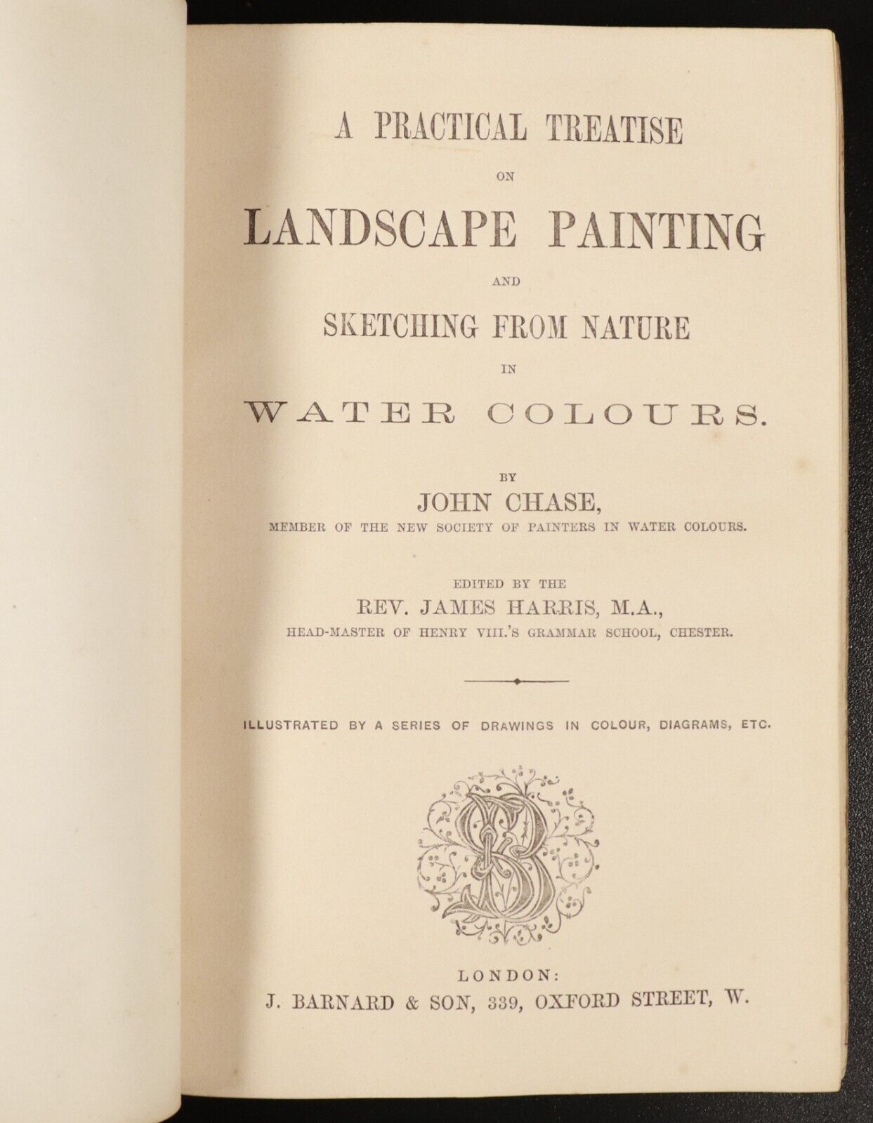 1859 Treatise On Landscape Painting by John Chase Antiquarian Art Book 4 Books