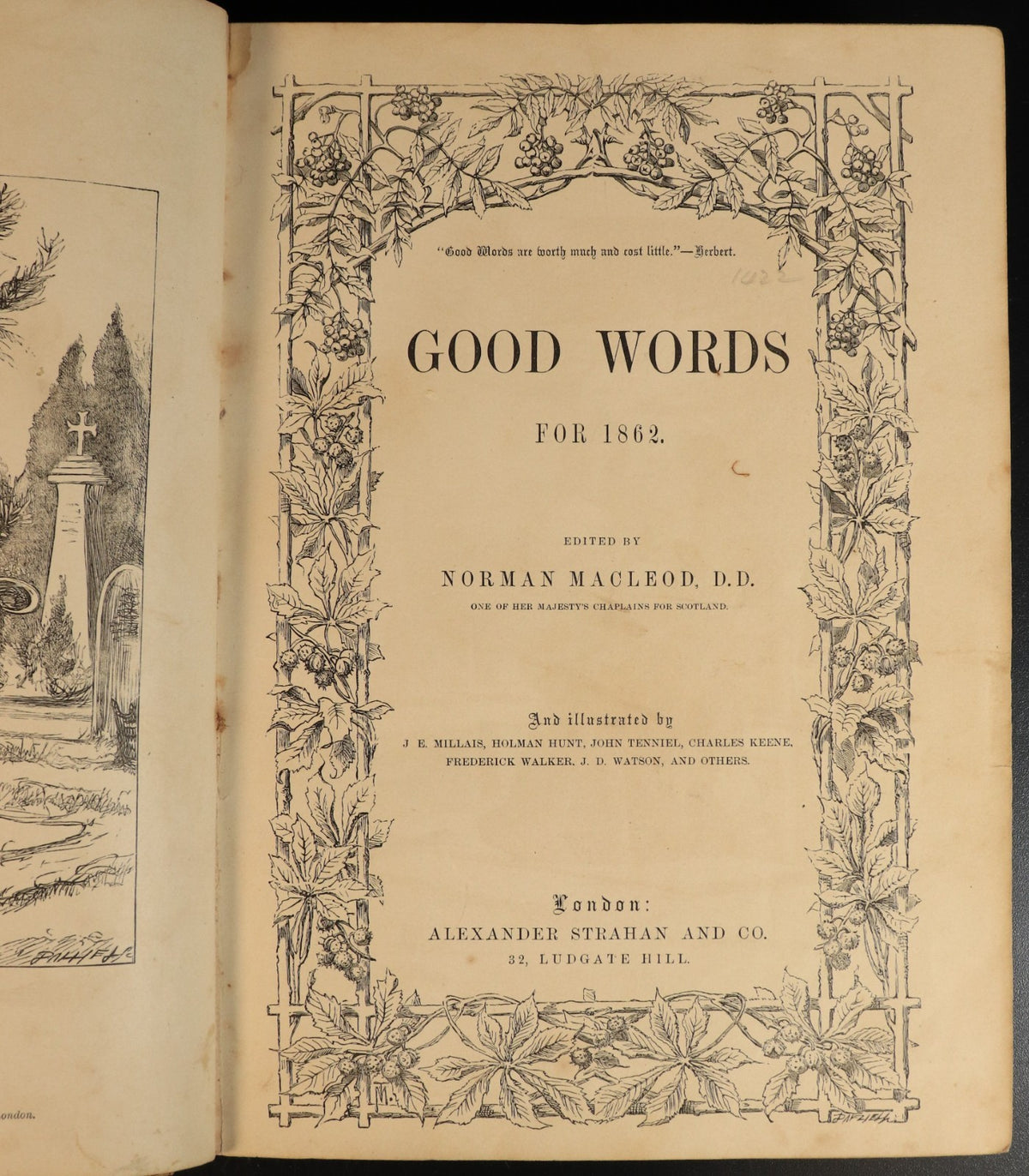 1862 Good Words For 1862 by Norman Macleod Antique British History Boo ...
