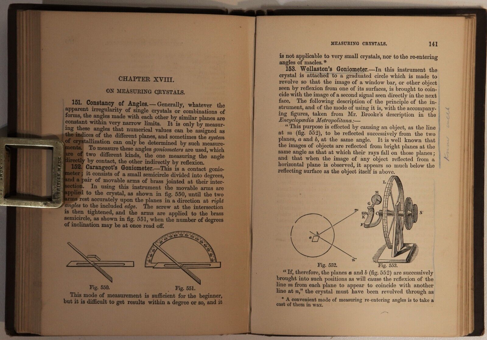 1878 The General Principles Of Mineralogy by JH Collins Antique Science Book