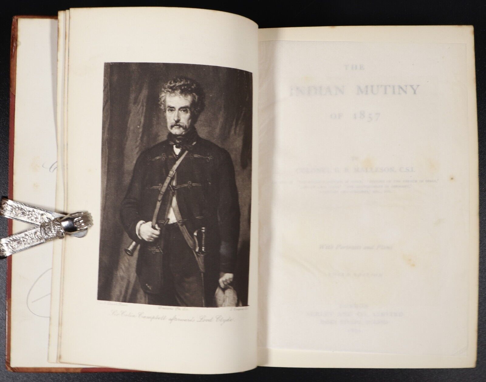 1891 The Indian Mutiny Of 1857 by GB Malleson Antique Military Book Plans Plates