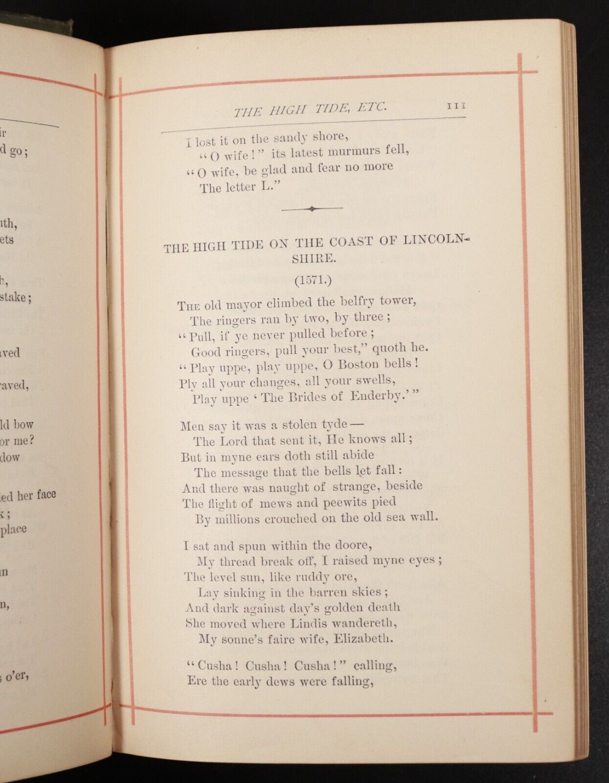 c1863 The Poetical Works Of Jean Ingelow Antique Poetry Book Female Author