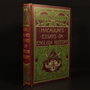 c1920 Macaulay's Essays On English History Antique British History Book-1