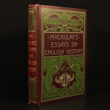 c1920 Macaulay's Essays On English History Antique British History Book