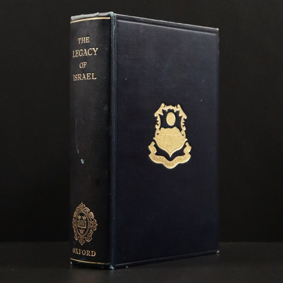 1928 The Legacy Of Israel by I. Abrahams Antique Middle East History Book