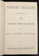 c1885 Modern Ballads by Eminent Composers Antique Classical Music Reference Book-3