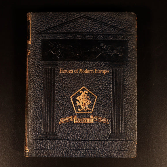Heroes Of Modern Europe by Alice Birkhead 1923 Antique Leather History Book