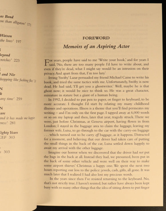 Roger Moore My Word Is My Bond 2008 SIGNED Limited Edition Biography Book