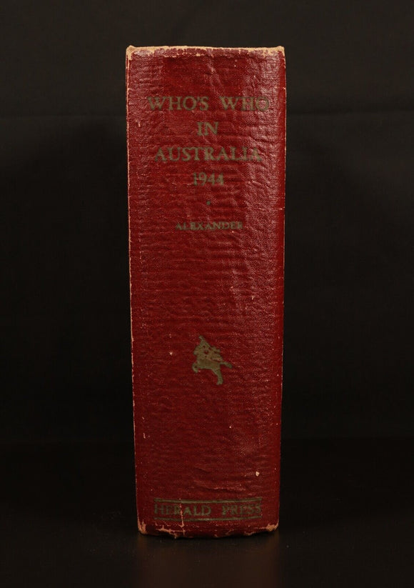 1944 Who's Who In Australia For 1944 Australian History Reference Book 12th Ed