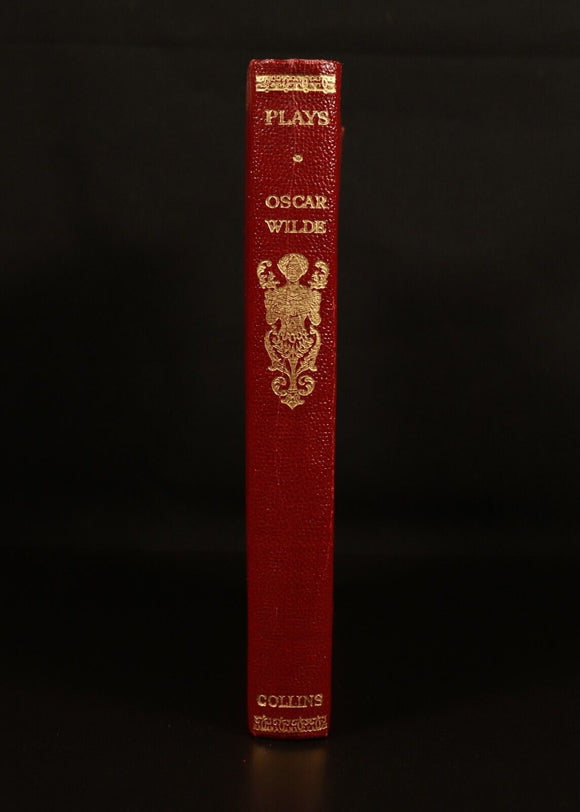 c1950 Plays Oscar Wilde British Poetry Book Collins Clear Type Clyde School Ed.