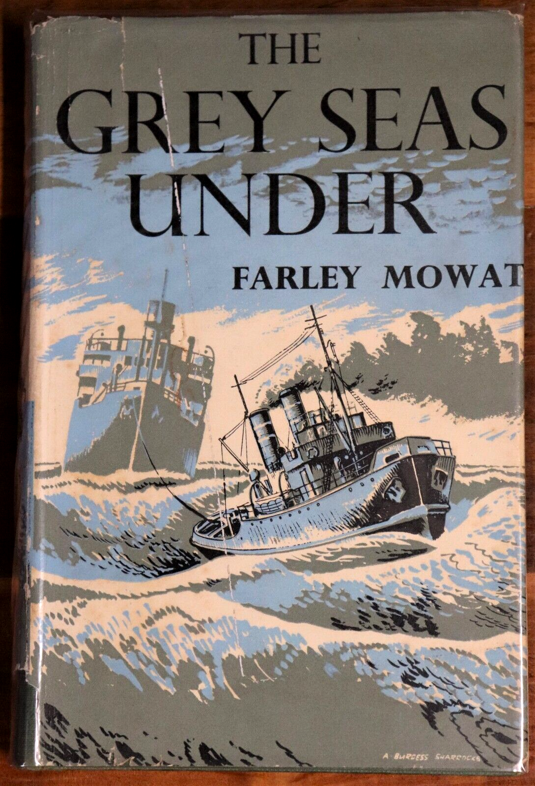 1959 The Grey Seas Under by Farley Mowat Canadian Sea Adventure Fiction Book