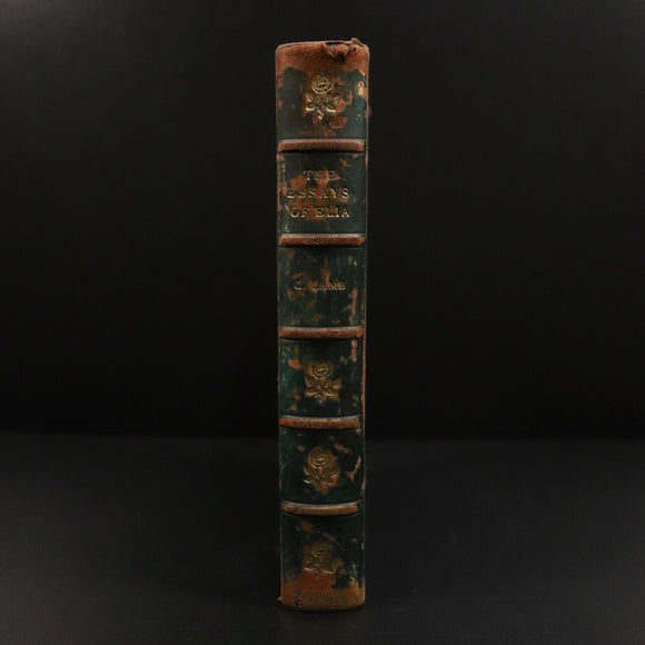 c1900 The Essays Of Elia by Charles Lamb Antique British Literature Book