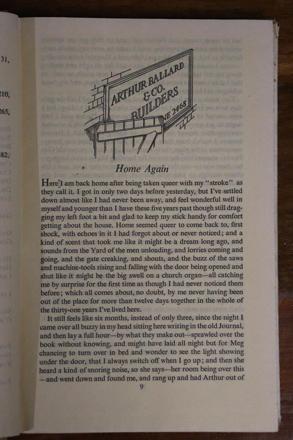 1944 Grig In Retirement by HB Creswell Antique Architecture Book