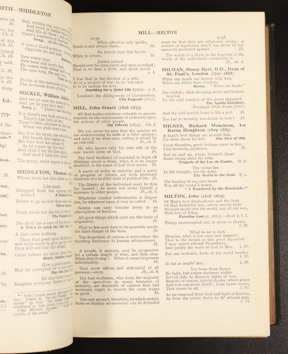 1924 Benham's Book Of Quotations Proverbs Household Words Antique English Book