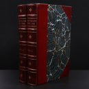 1888 2vol Half Hours With The Best Authors by C. Knight Antique Book Set-1