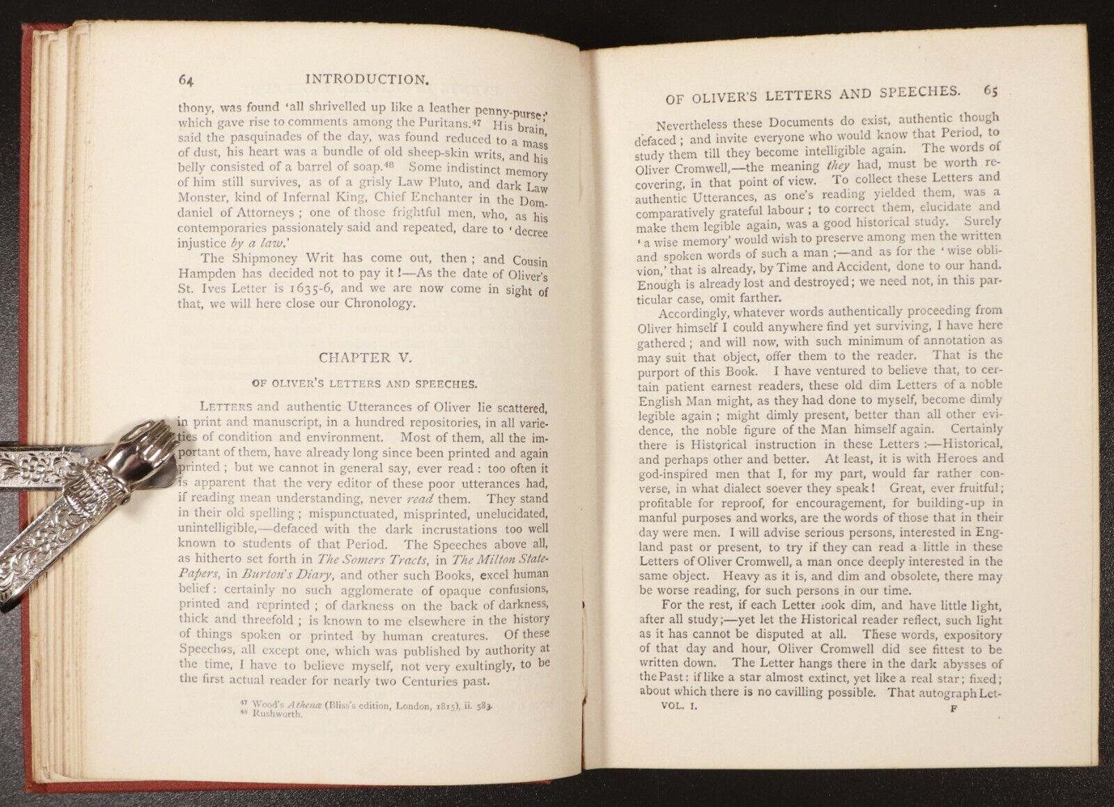 1871 5vol Oliver Cromwell Letters Speeches Thomas Carlyle Antiquarian Book Set